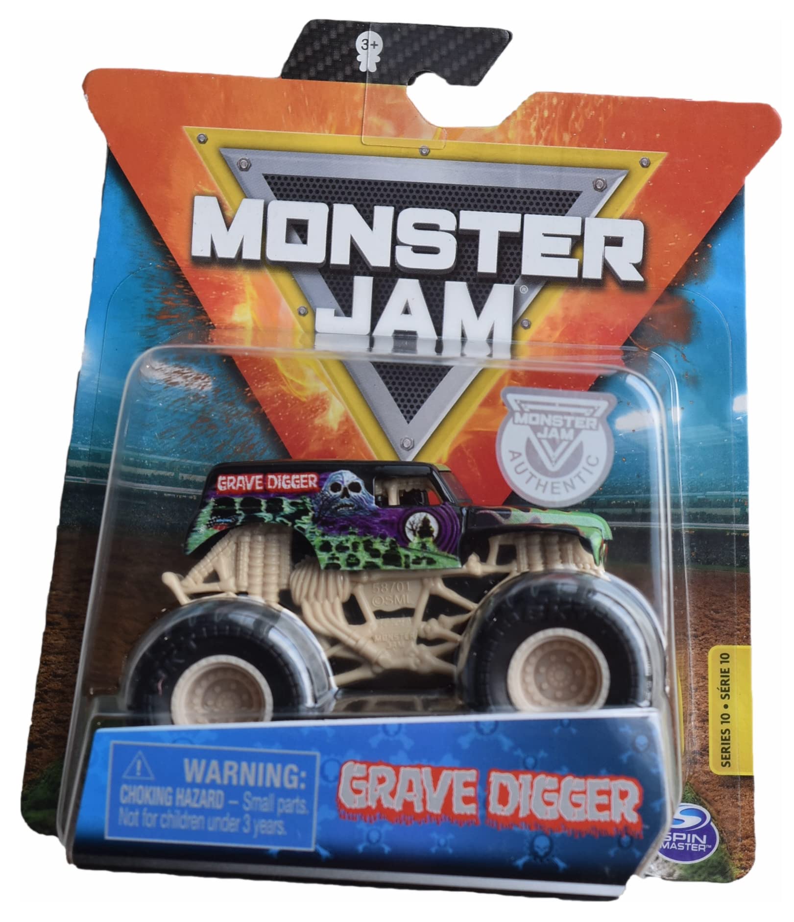 Amazon.com: Hot Wheels Monster-Jam Grave Digger, Series 10 : Toys